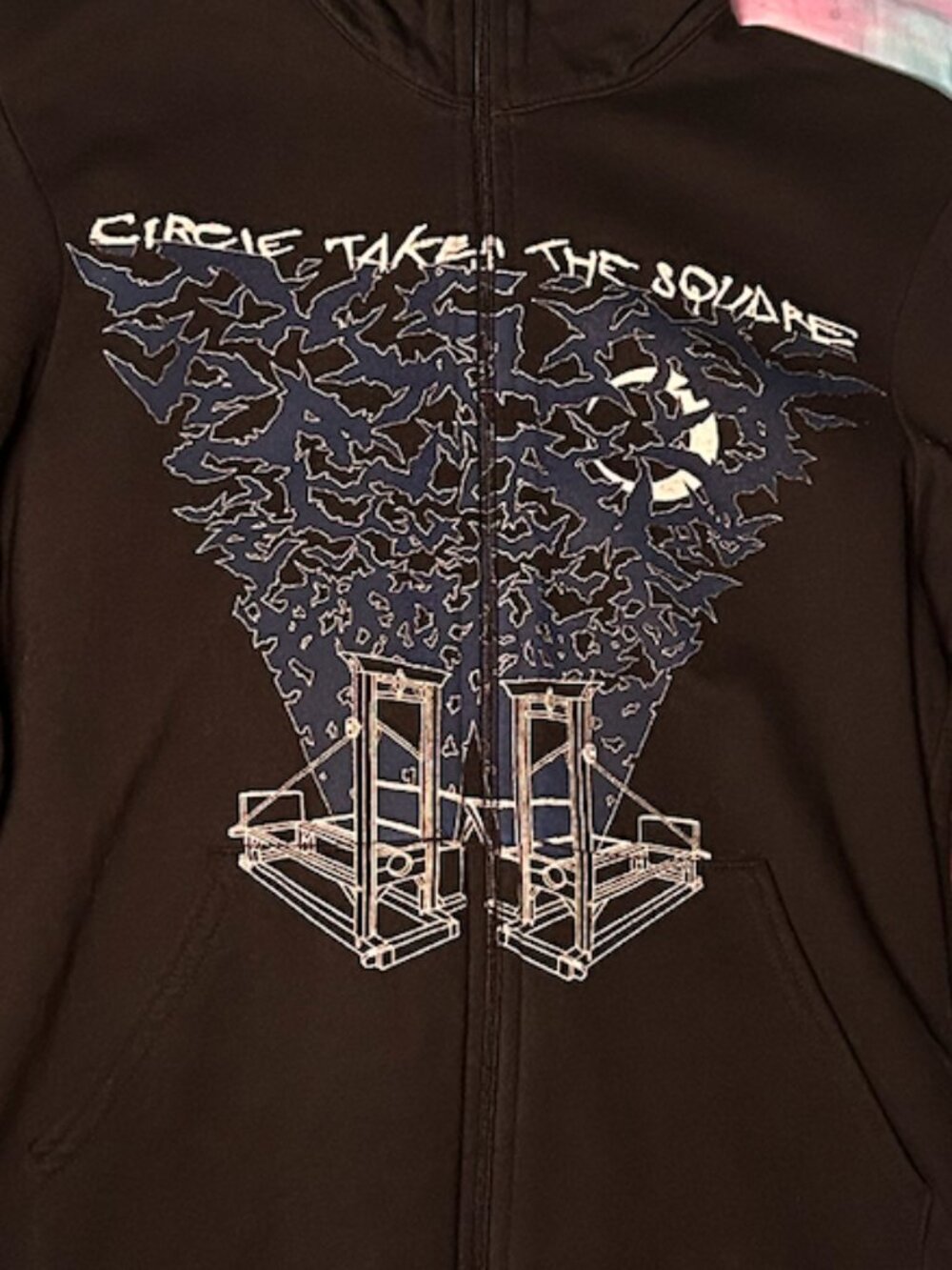 Circle Takes the Square Zip up Sweatshirt, Men's size small - Picture 3 of 5